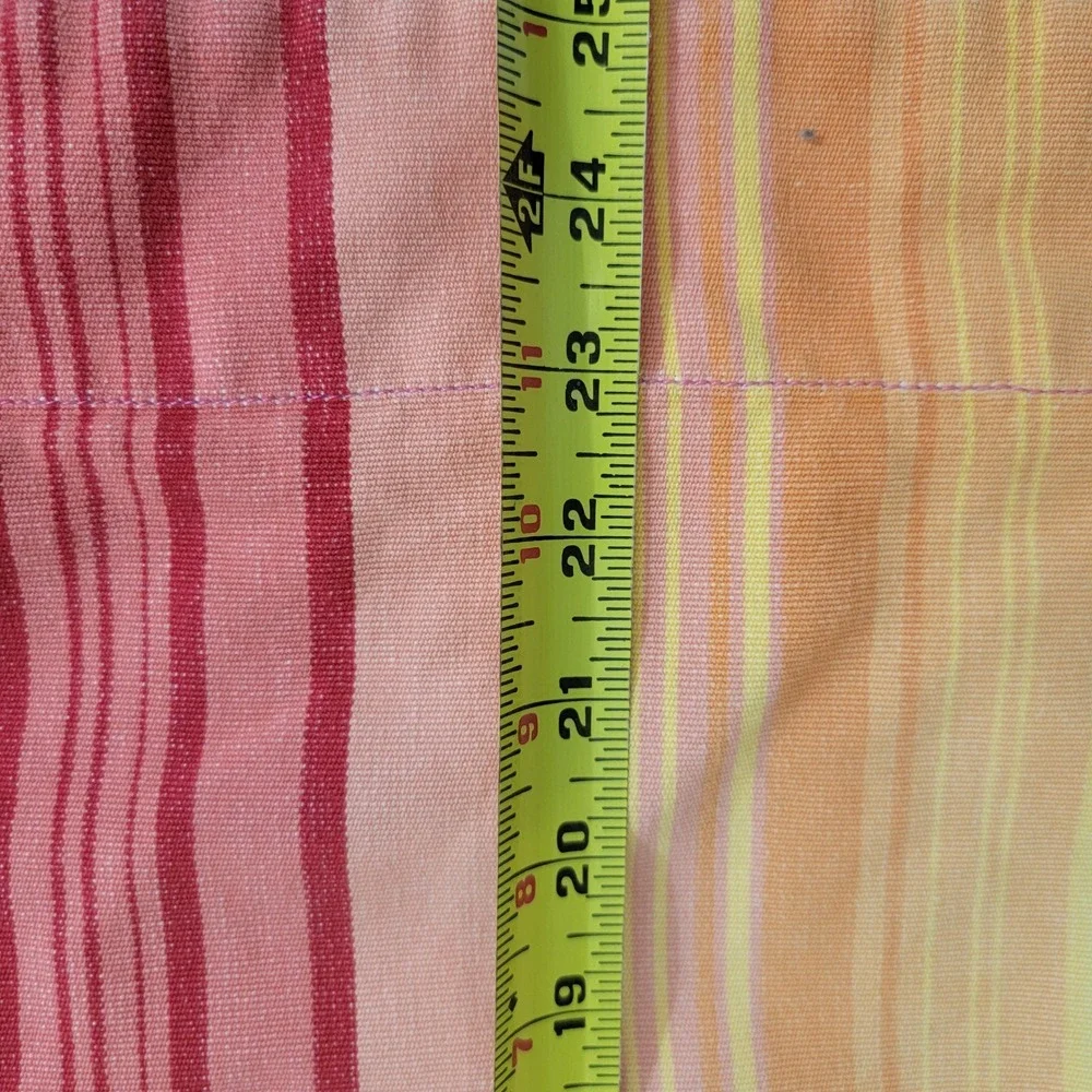 PB Teen Duvet Set Rainbow Stripe Duvet Cover‎ Pillowcase Cotton Twin Dopamine